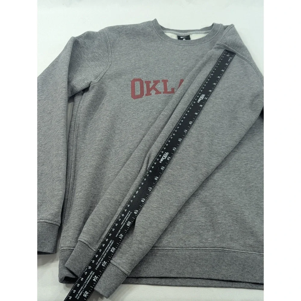 Nike Oklahoma Sooners Rowing Sweater Gray NCAA Pullover Crewneck Sweatshirt‎ Med